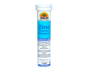 Zinc +C +E Eff SunLife 180mg