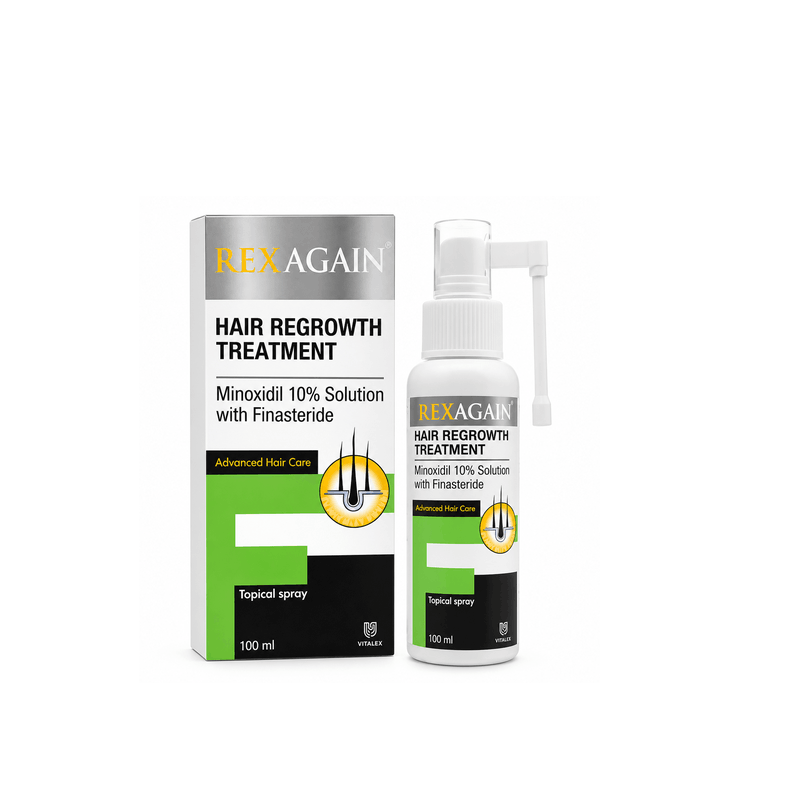 Rexagain 10% (Minoxidil & Finasteride) Sprej 100ml