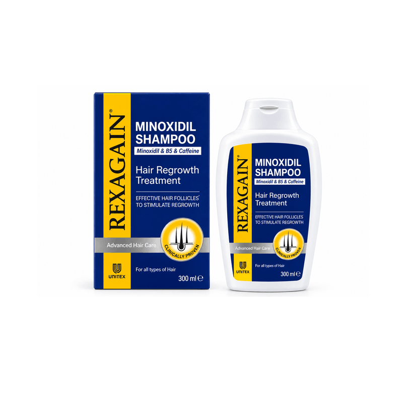 Rexagain (Minoxidil) Shampon për meshkuj - 300ml