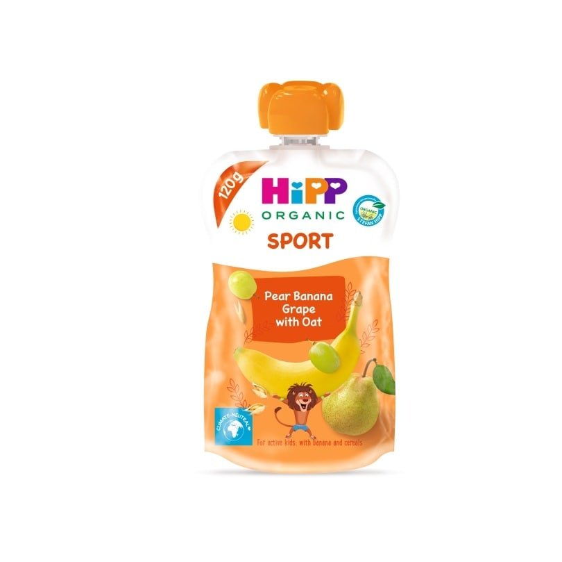 HiPPiS - BIO me Dardhë, Banane, Rrush & Tërshërë