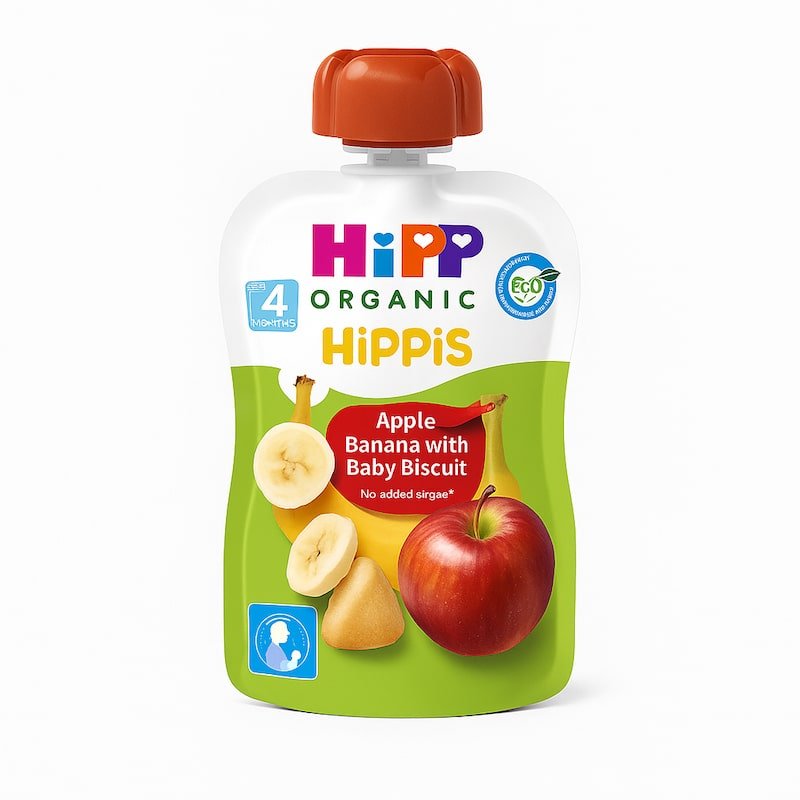 HiPPis - Mollë, Banane dhe Biskotë 100gr