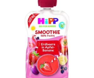 HiPPiS Bio Smoothie – Luleshtrydhe, Mollë & Banane 120ml