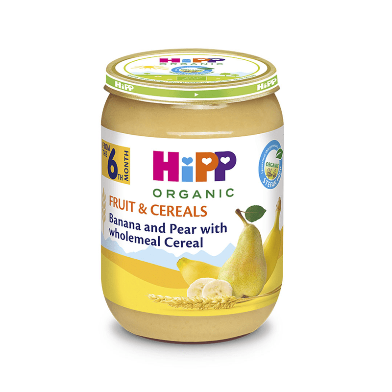 HiPP - Banane & Dardhë me Drithëra 190gr