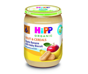 HiPP Fruit & Cereals- mollë, banane dhe biskota 190gr