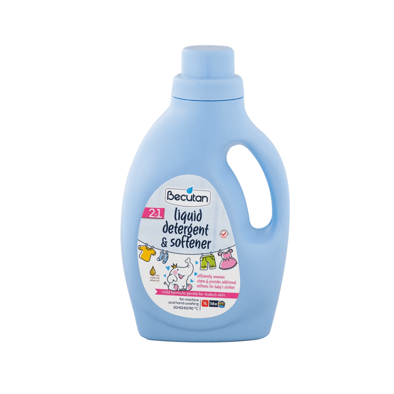 Becutan 2 në 1 - Detergjent dhe Zbutës për Rroba 1L
