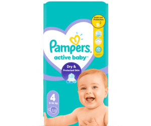 Pampers Active Baby - Nr. 4 58copë
