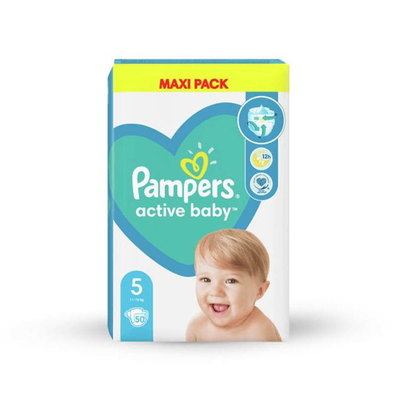 Pampers Active Baby - Nr.5 50copë