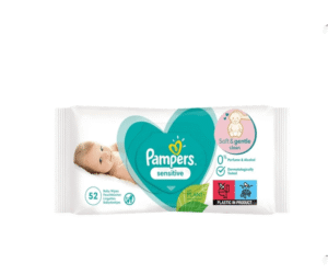 Pampers Sensitive - Lecka të Lagura 52 copë