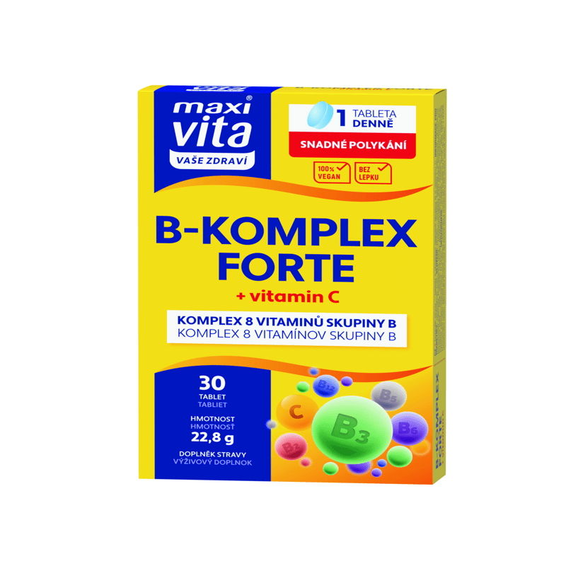 B Komplex Forte & Vitamin C - 30Tableta Maxi Vita