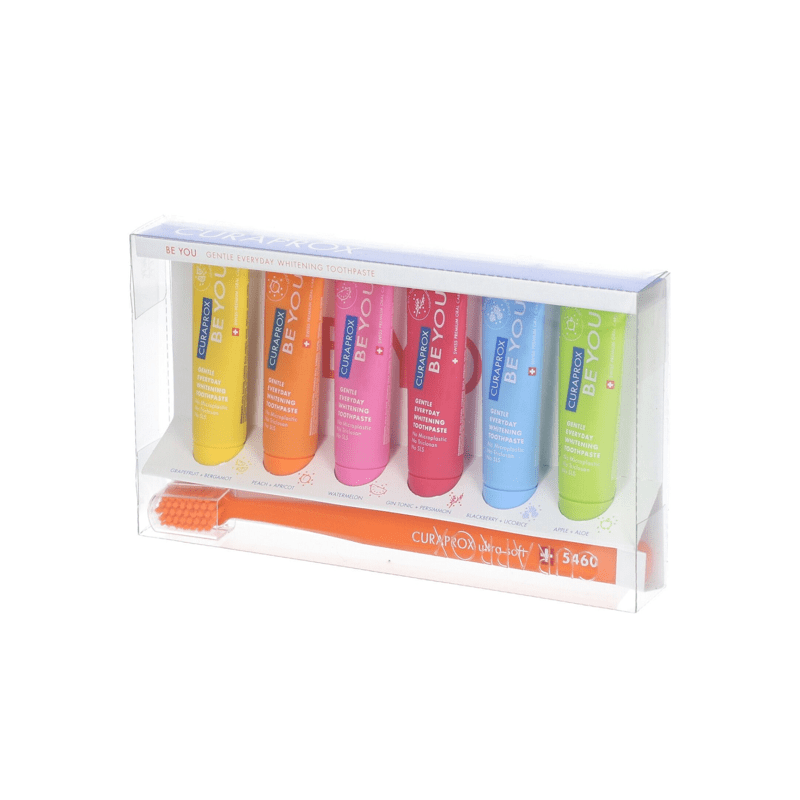 Curaprox Set - me 6 Pasta dhëmbësh dhe Furçë dhëmbësh