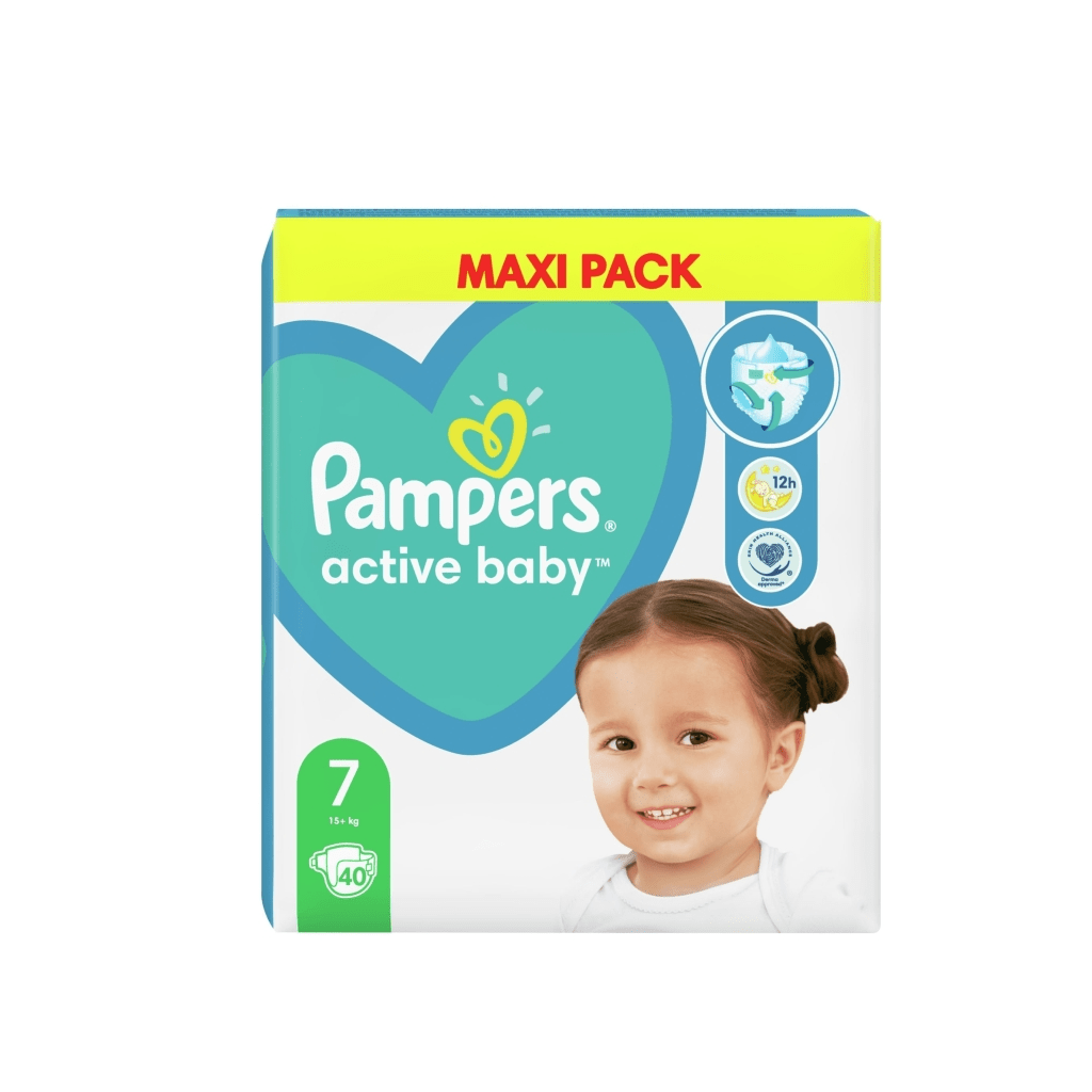 Pampers Active Baby - Nr. 7 40copë