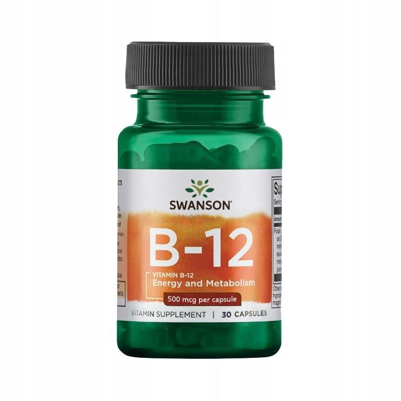 Vitamin B12 500 mcg - Swanson 30Capsula