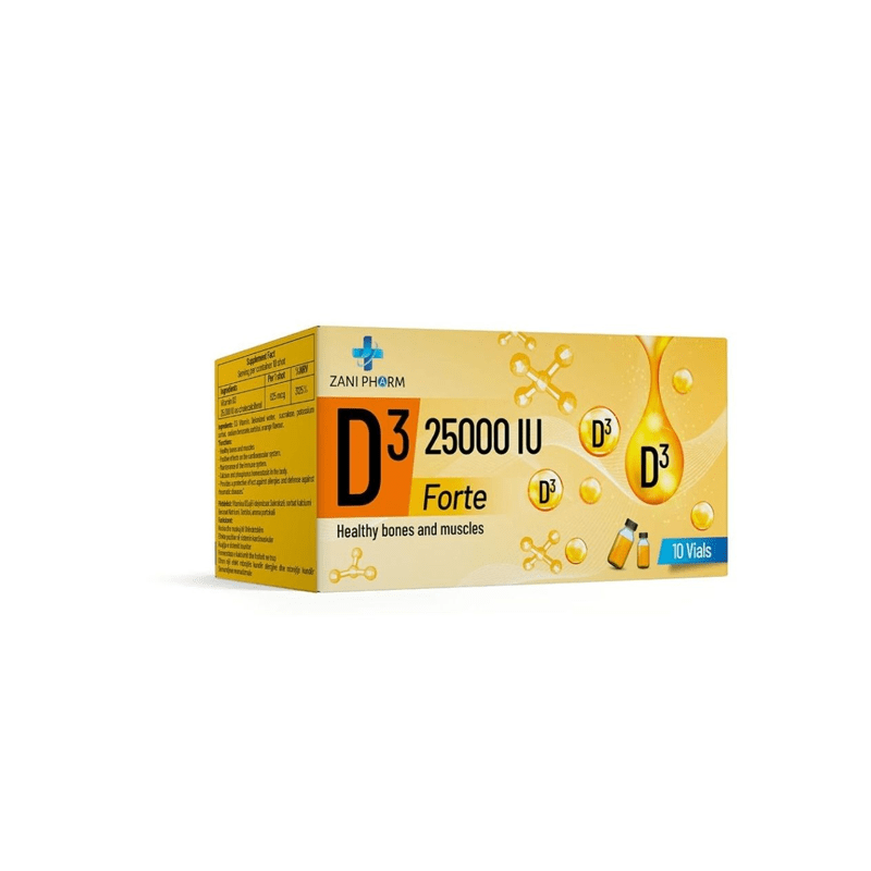 Vitamin D3 25,000 IU - Zanipharm (10 Flakona)