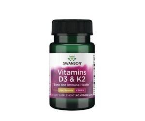 Vitamins D3 & K2 - 60Capsula Swanson