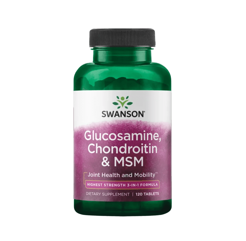 Glucosamine, Chondroitin & MSM – Swanson 120 Tableta