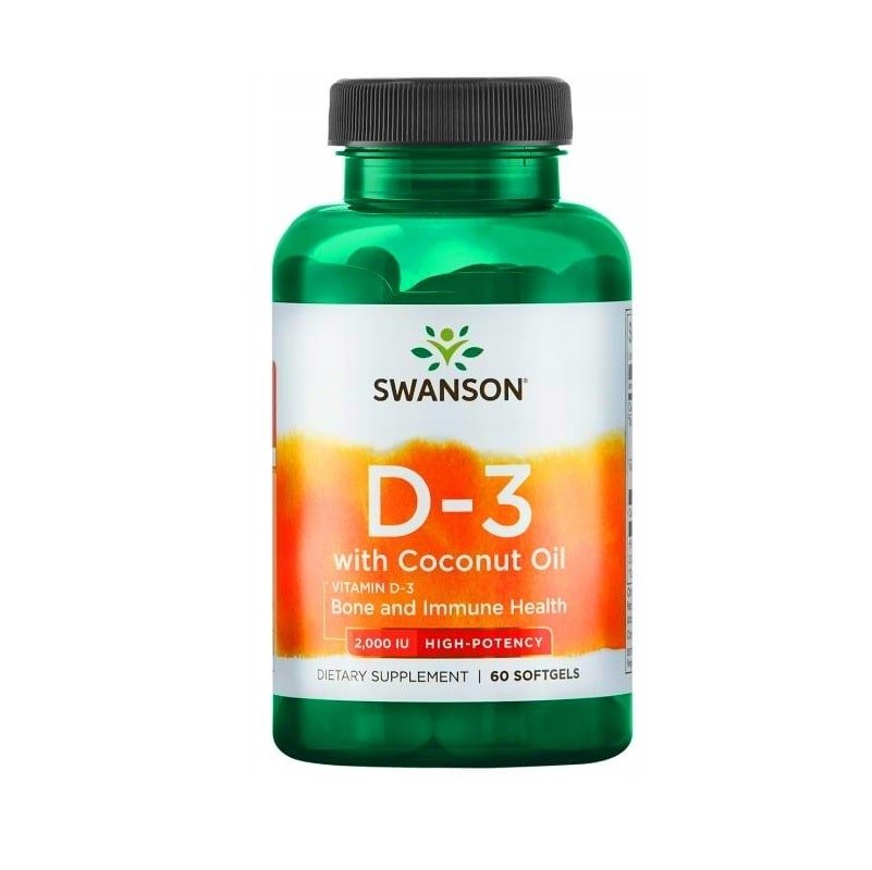 Vitamin D3 2000IU - 60 Capsula Swanson