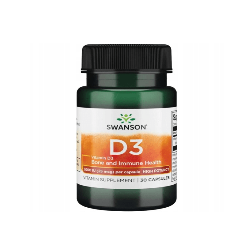 Vitamin D3 1000IU - Swanson 30Capsula