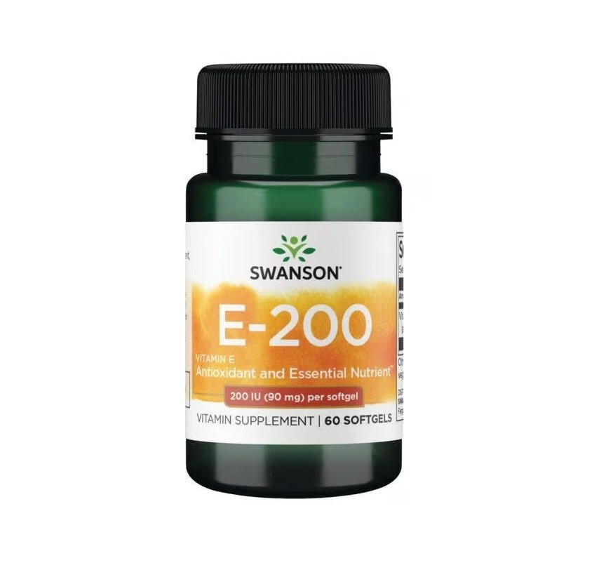 Vitamin E-200IU - Swanson 60Capsula
