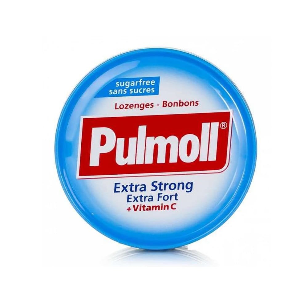 Pulmoll Extra Strong + Vitamin C – Lozenga pa sheqer