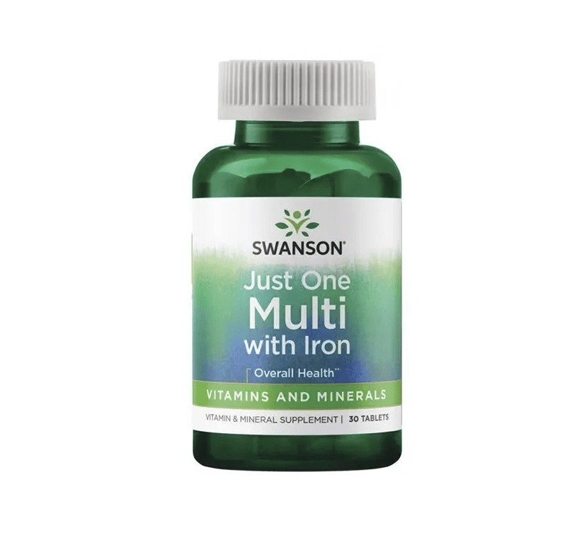 Just One Multi With Iron - Swanson  30 Capsula