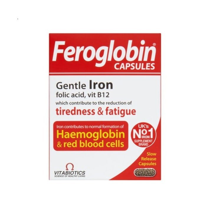 Feroglobin Getle Iron - Vitabiotics 30 Capsules