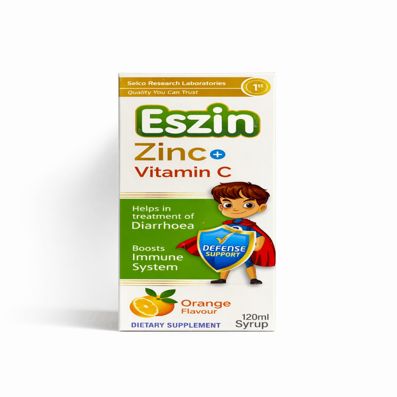 Eszin Zinc + Vitamin C - Sirup 120ml 🍊