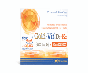 GoldvVit Vitamine D3 + K2 (4000IU +50ug)