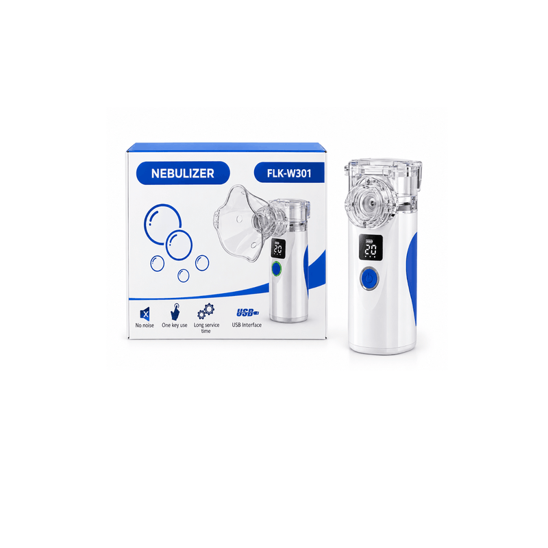 Inhalator / Nebulizator – Aparat për inhalim për të Rritur & Fëmijë FLK-W301