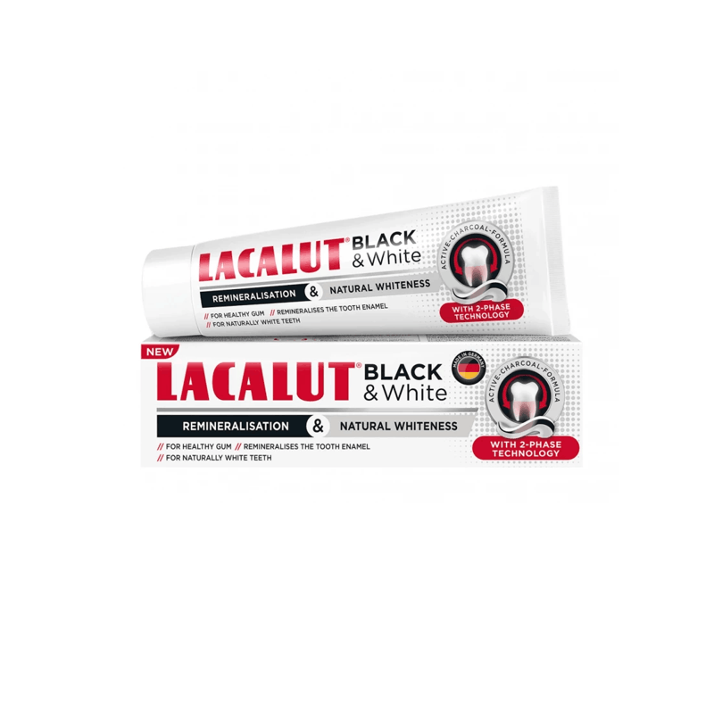 Lacalut Black & White - Pastë dhëmbësh 75ml