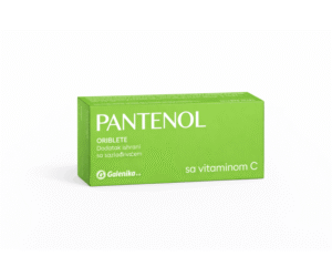 Pantenol Oriblete me Vitaminë C – Tableta për Shëndetin e Fytit dhe Mukozës