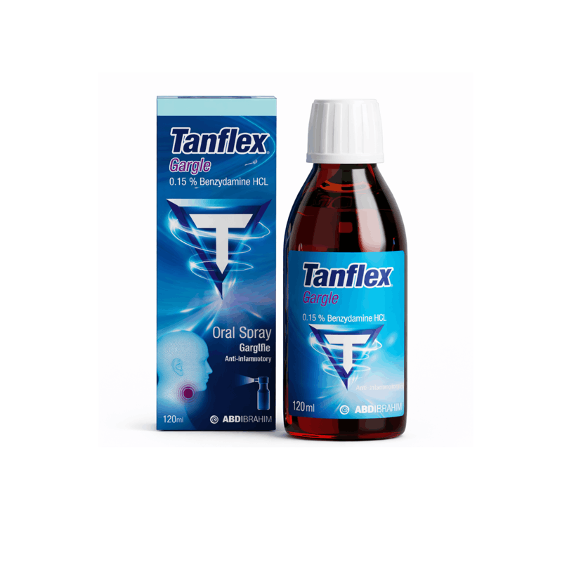 Tanfex Gargle 0.15% – Solucion për Gargare 120 ml