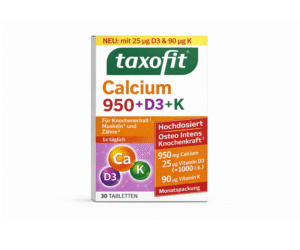 Taxofit Calcium950 + Vitamin D3 + Vitamin K – 30Tableta