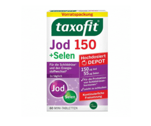 Taxofit Jod 150 + Selen – Suplement për Shëndetin e Tiroides