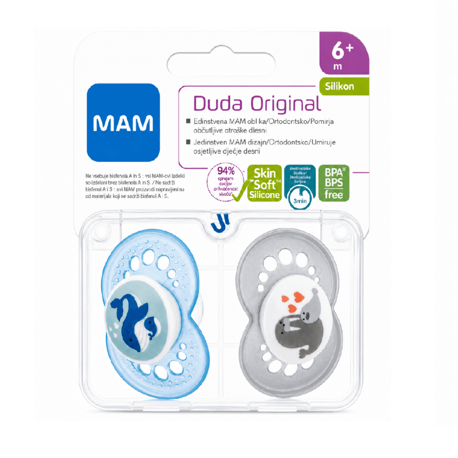 MAM Pacifer Original 6M+ 2copë (Kodi 350153)