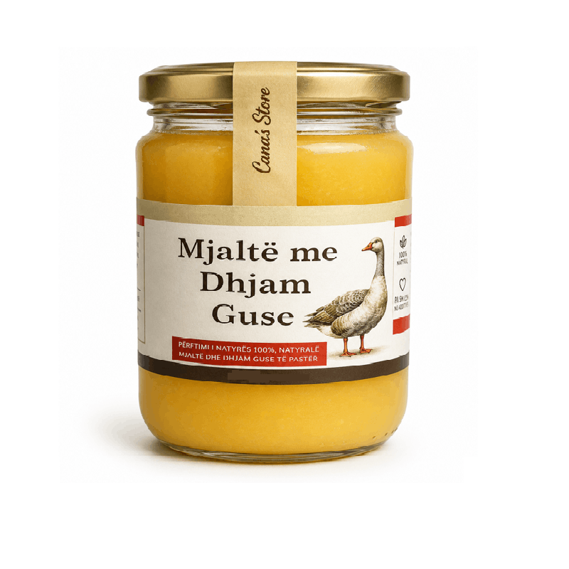 Mjaltë me Dhjam Guse – 220gr 🍯