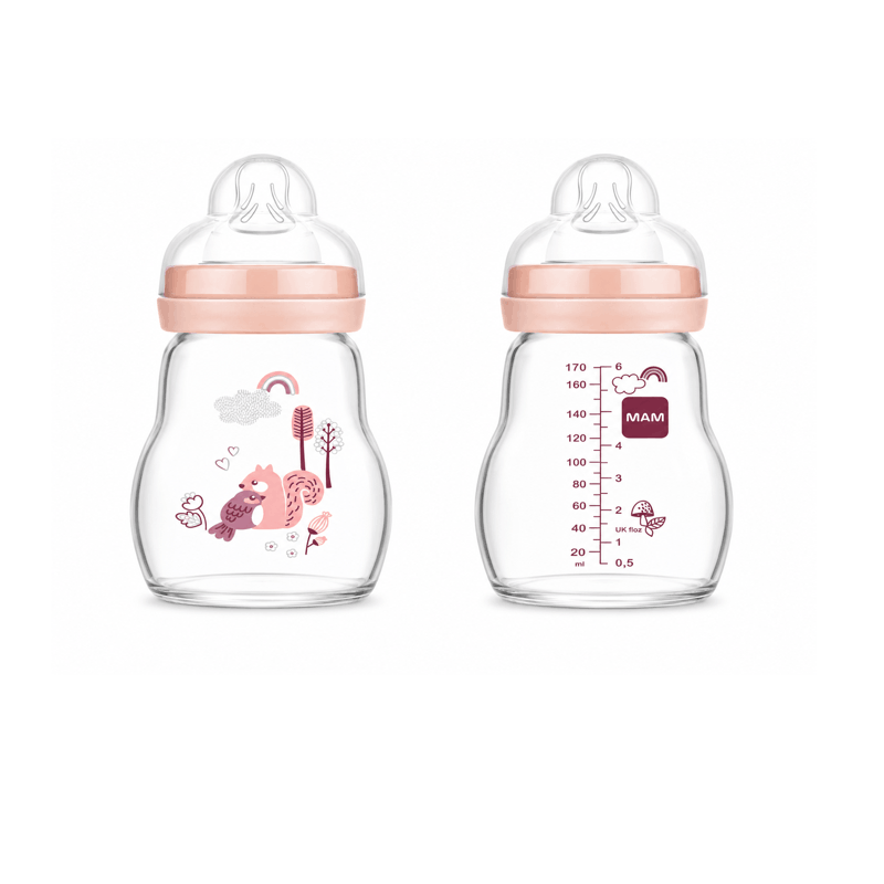 MAM Feel Good Glass Bottle 170ml 0M+  Kodi: 638046
