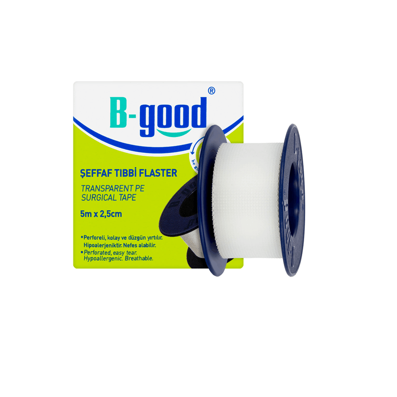B-Good Fllaster Kirurgjikal Transparent – 5 m × 2.5 cm