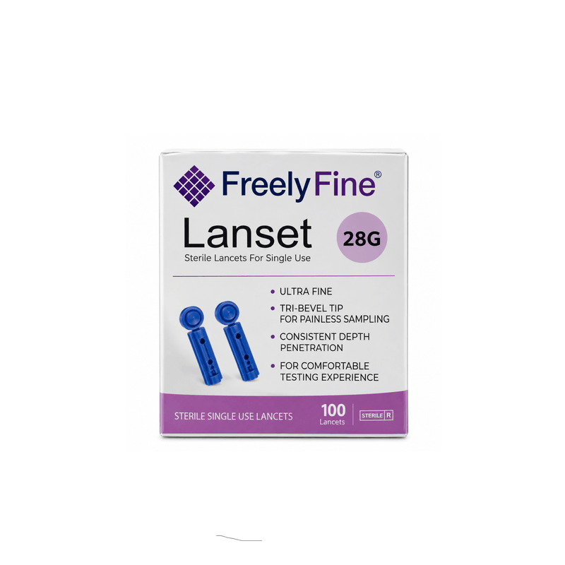 FreelyFine Lanceta Sterile 28G – 100 Copë