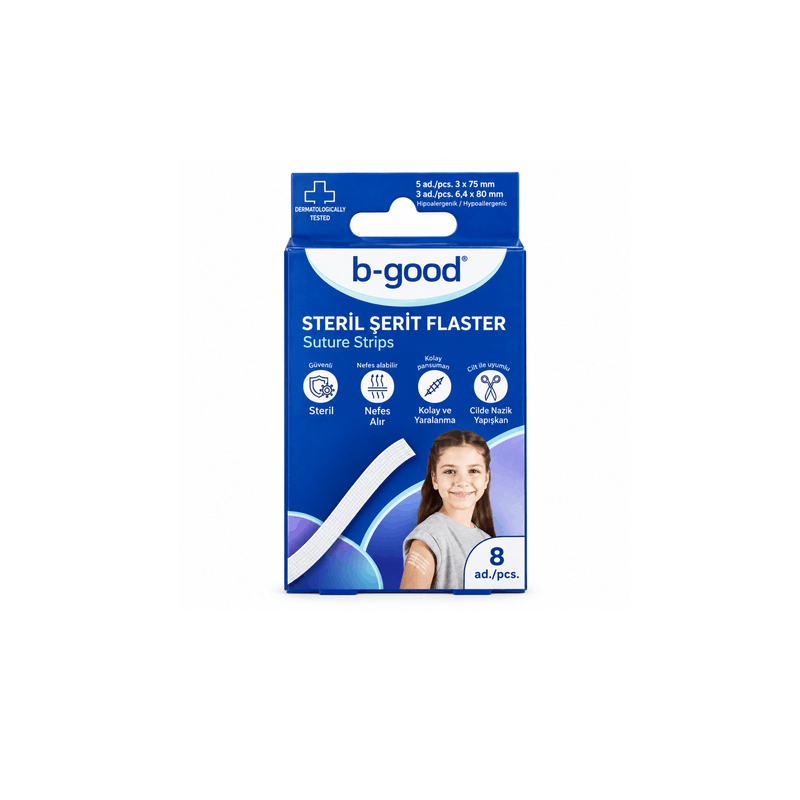 B Good – Shirita Sterilë për Afrimin e Skajeve të Plagëve, 8 Copë