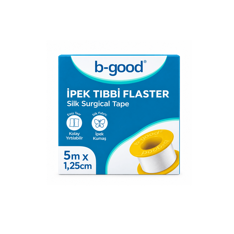 Flaster Mjekësor 1.25cm × 5m b-good Silk Surgica