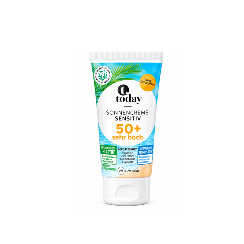 Today Sonnencreme Sensitiv SPF 50+ – Krem Mbrojtës