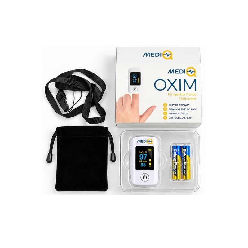 Pulsoksimetër Digjital për Matjen e Oksigjenit dhe Pulsit - MediQ OXIM