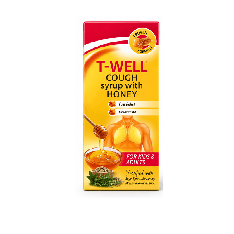 T WELL - Sirup me mjaltë për Kollë 150ml