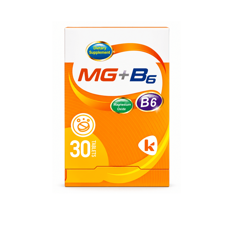 MG + B6 – Magnez me Vitaminë B6 30Tableta