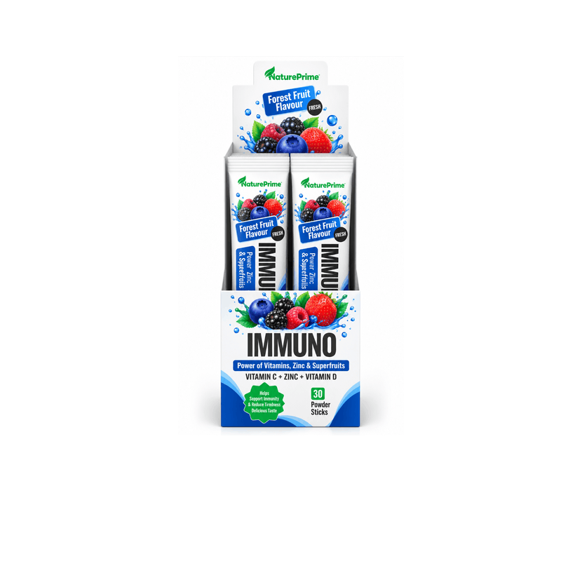 Immuno – Vitaminë C, D3 dhe Zink me fruta mali