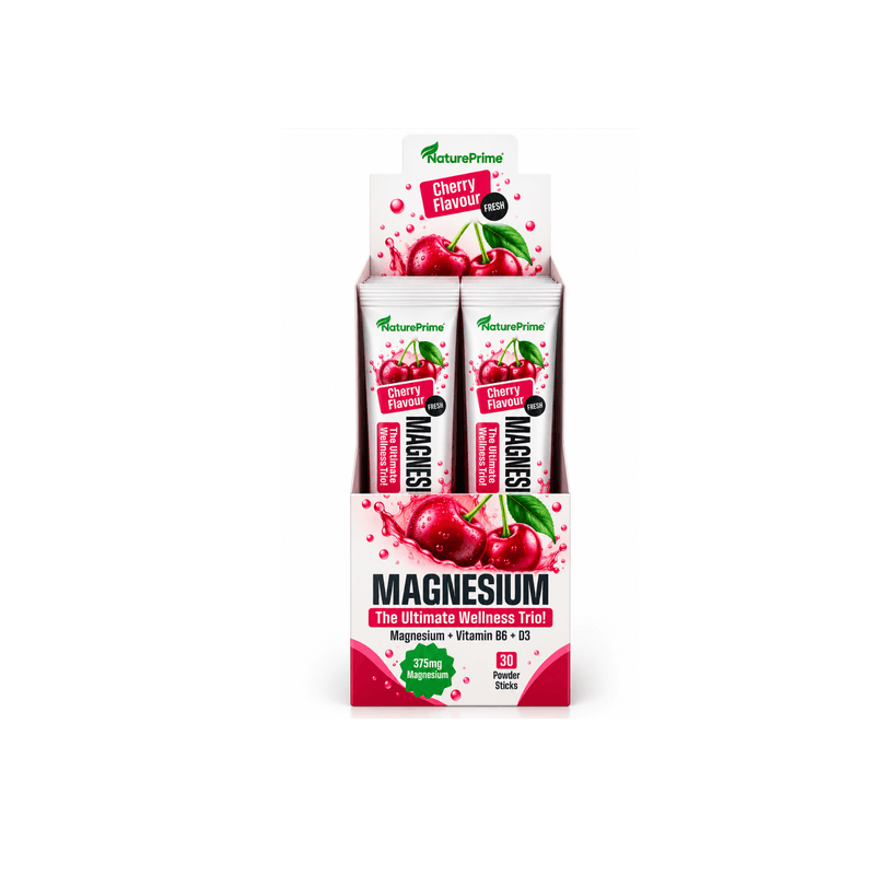 Magnesium – me vitaminë B6 dhe D3, shije qershie